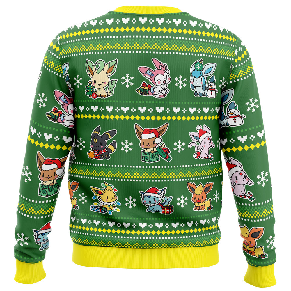 Eevee Merry Christmas Pokemon Ugly Christmas Sweater
