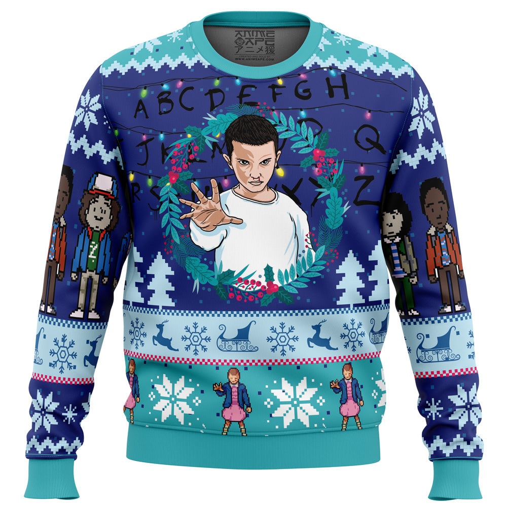 Eleven Stranger Things Ugly Christmas Sweater