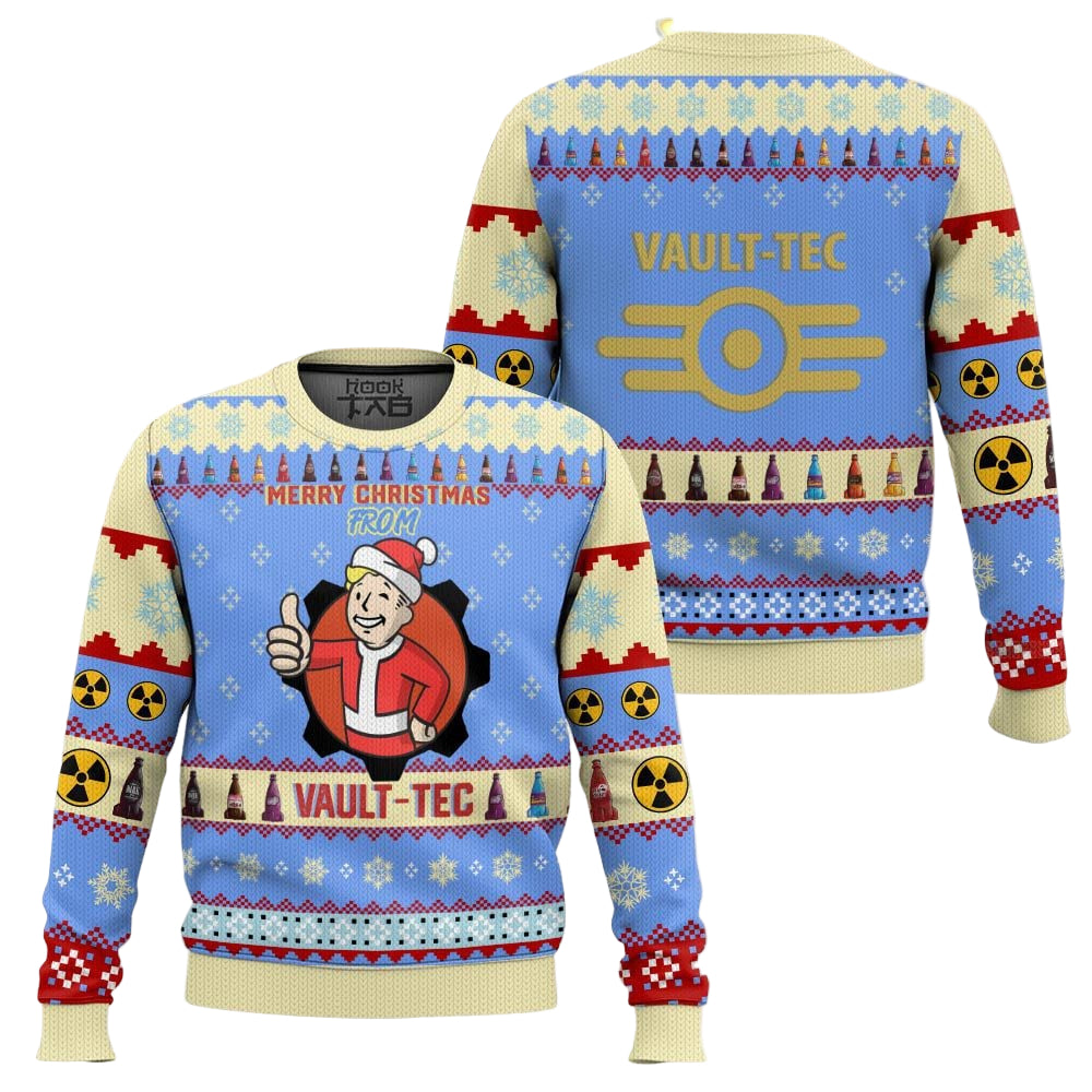 Fallout “Merry Christmas From Vault-Tec” Ugly Sweater