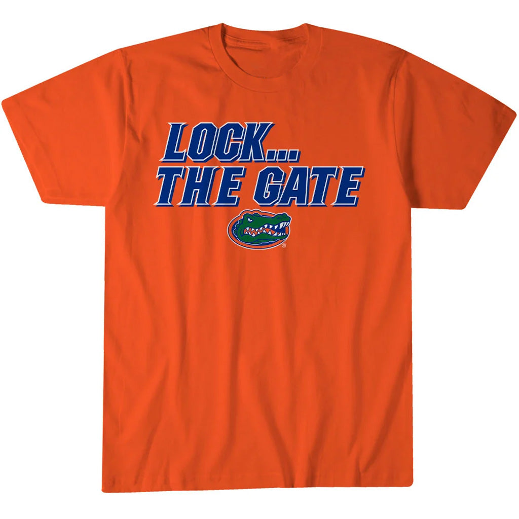 Florida Gators Football Lock The Gate Graphic Shirt for College Football Fans