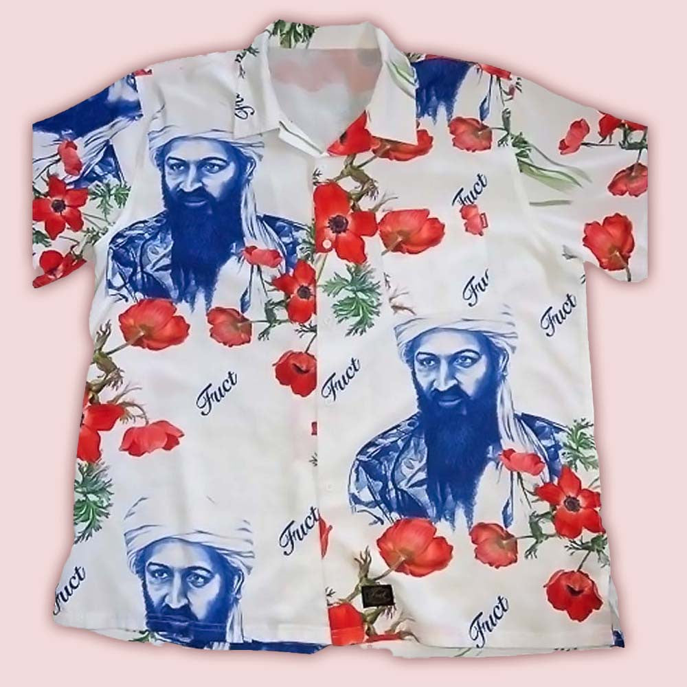 Fuct Osama Bin Laden Poppy Flower Hawaiian Shirt Osama Bin Laden Merch Gift For Fans
