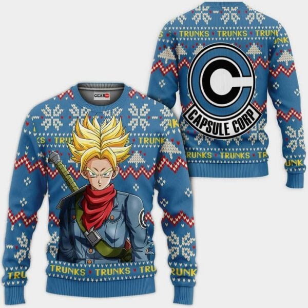 Future Trunks Ugly Christmas Sweater Anime Dragon Ball Xmas Gifts 1k84,dragon Ball Anime Xmas Christmas Gift Fan 310
