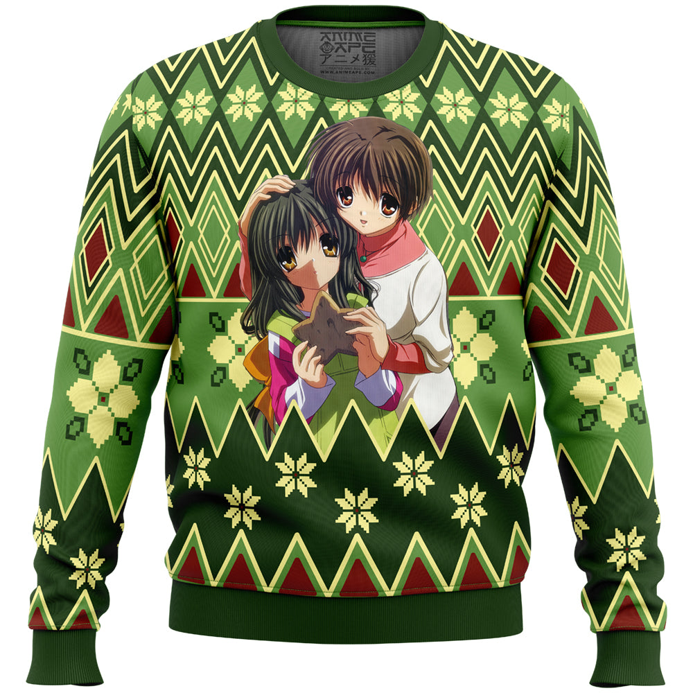 Fuuko and Kouko Christmas Clannad Ugly Christmas Sweater