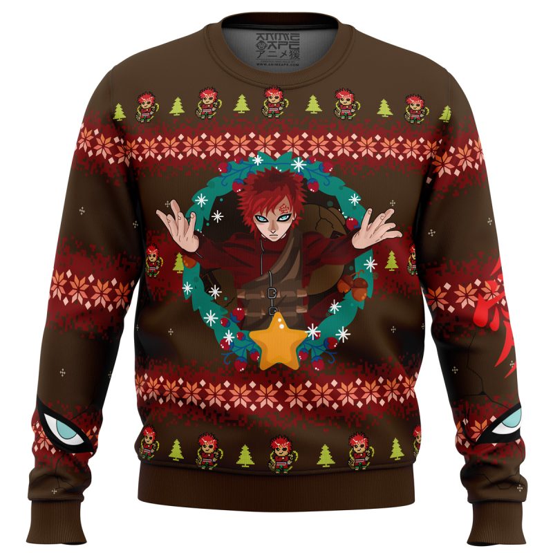 Gaara Shippuden Ugly Christmas Sweater