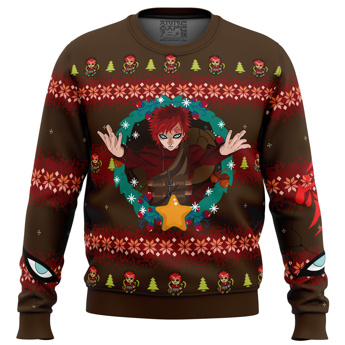 Gaara Shippuden Ugly Christmas Sweater