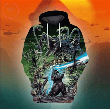 Godzilla Movie 3d Hoodie Zip Hoodie