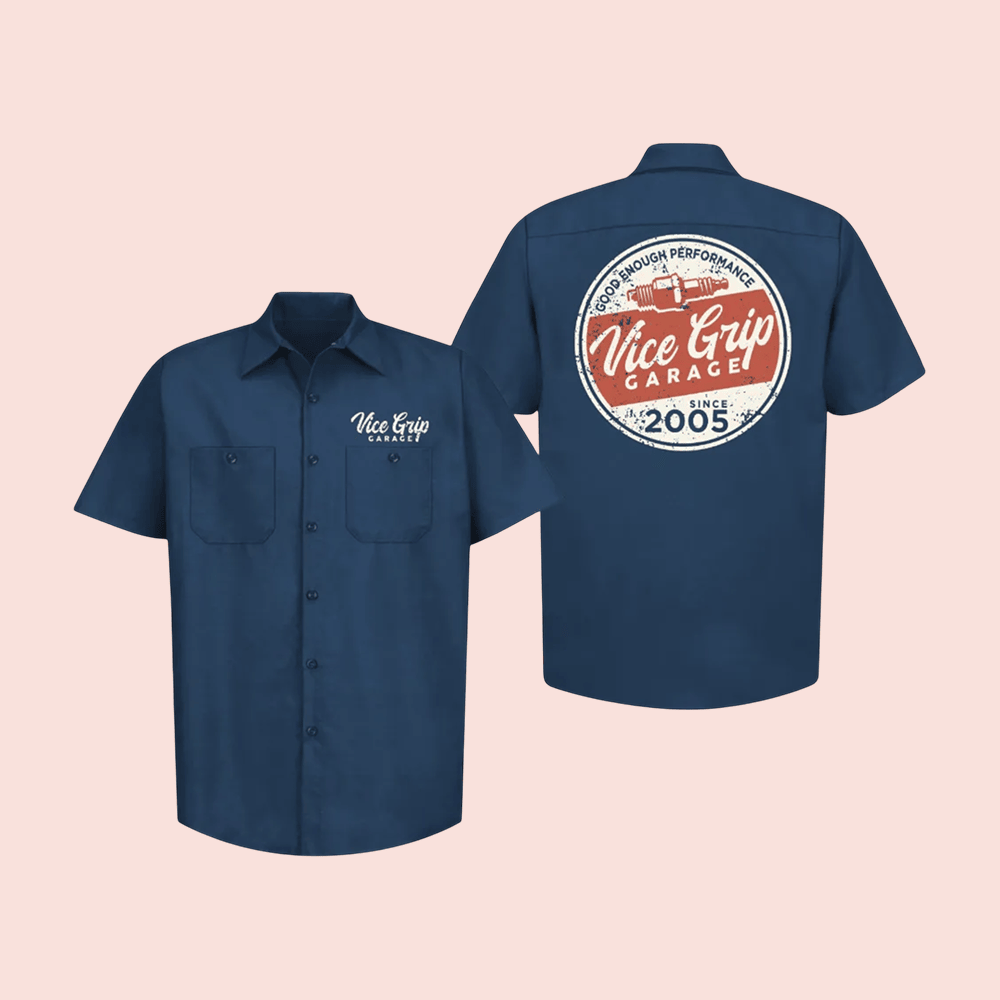 Good Enough Performance RedKap Button Shirt Vice Grip Garage Merch Cool Gift For Boyfriend