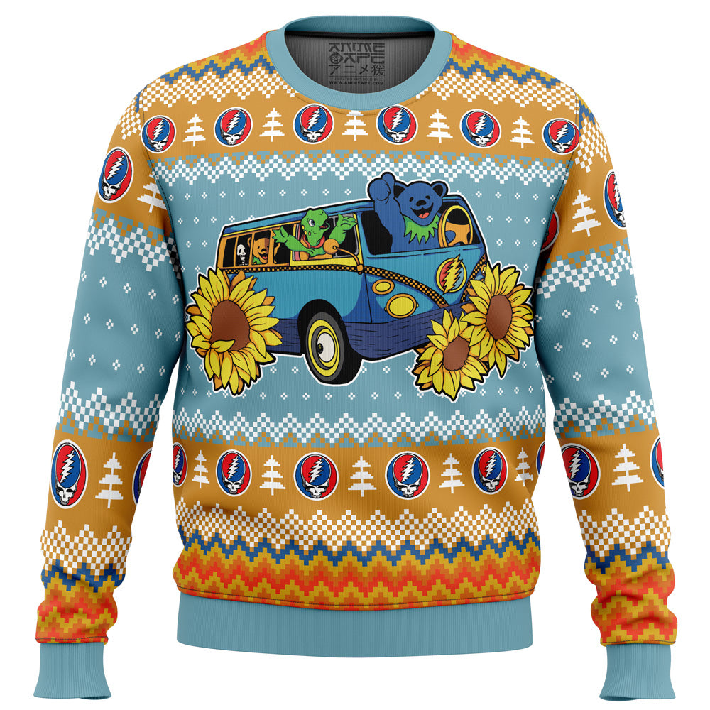 Grateful Dead Bus Grateful Dead Ugly Christmas Sweater