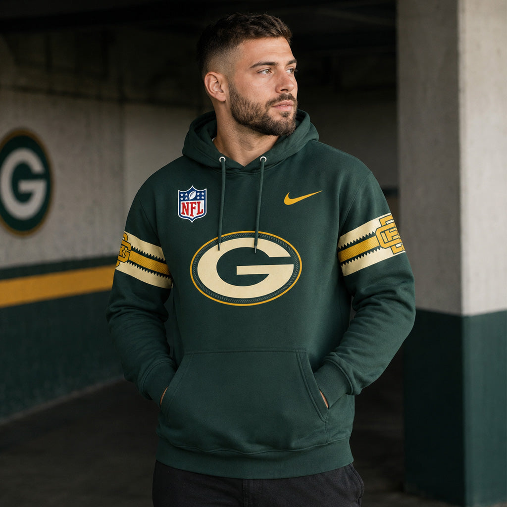 Green Bay Packers Rivalry 2026 Making History Since 1919 Graphic Hoodie for Football Fans