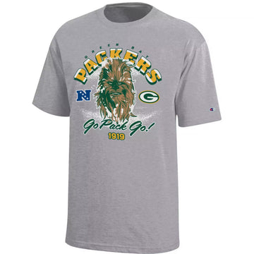 Green Bay Packers x Chewbacca Go Pack Go 2026 Graphic Shirt for Football and Star Wars Fans