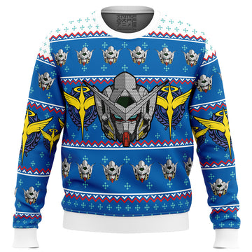 Gundam Helmet Ugly Christmas Sweater