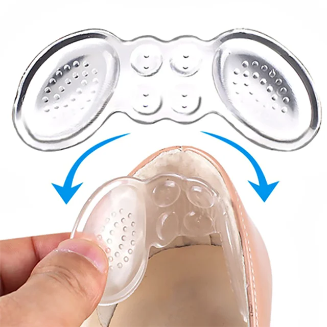99insole Invisible Gel Silicone Heel Grips Liners Shoe Insole Gel Cushion Foot Care Protector Transparent Heel Grips