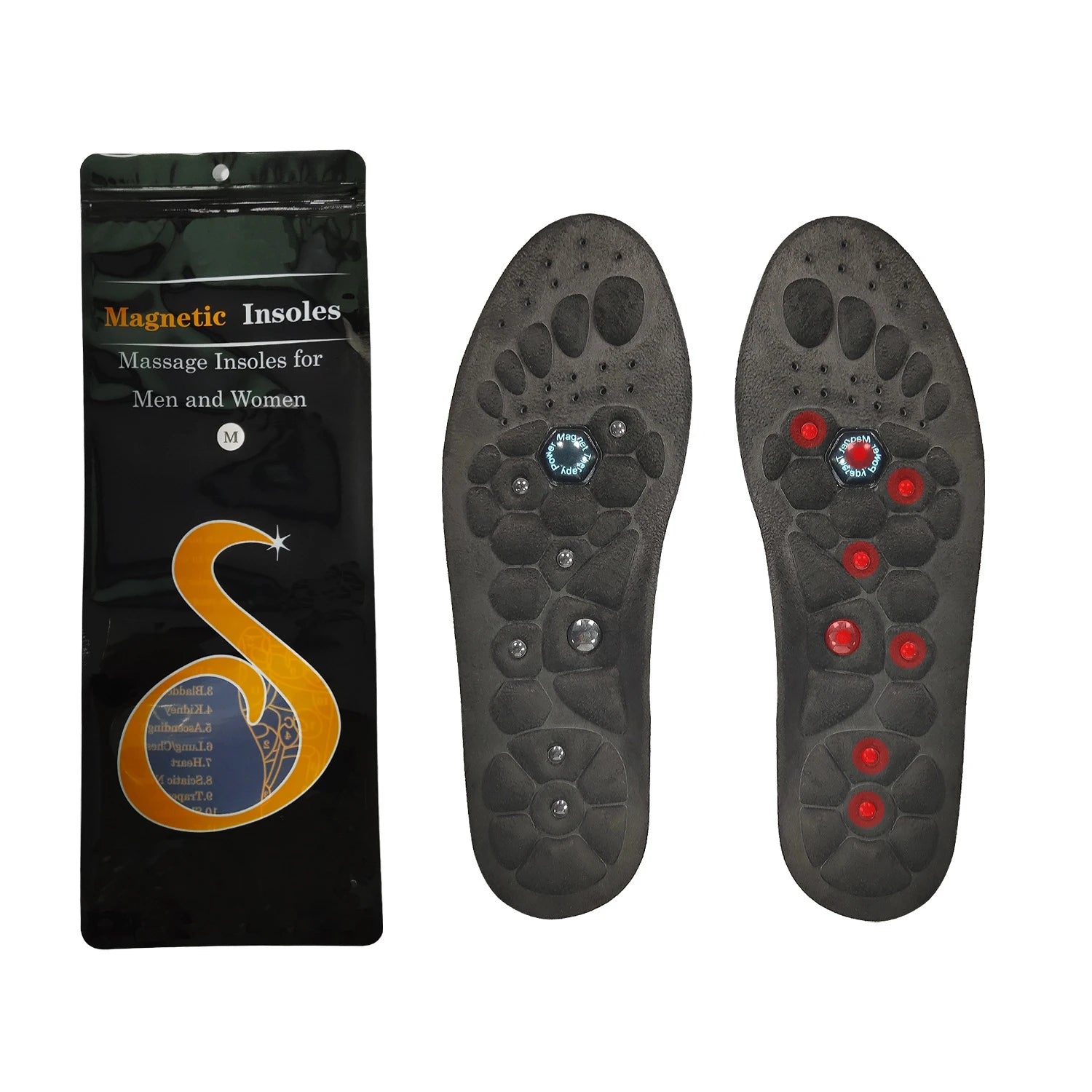 Magnetic Therapy Insoles – Arch Support, Shock-Absorbing & Breathable Inserts for Men & Women