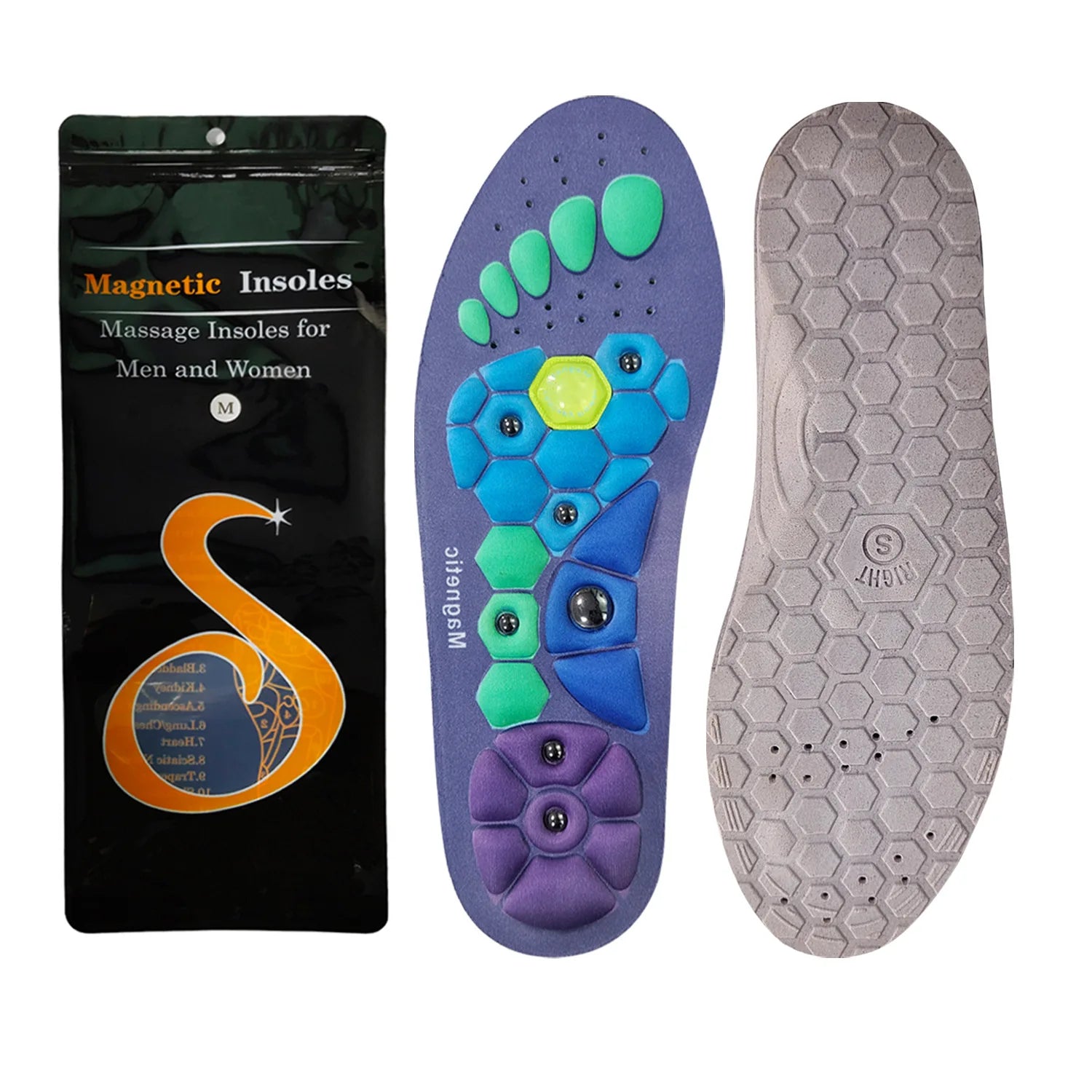 Magnetic Therapy Insoles – Arch Support, Shock-Absorbing & Breathable Inserts for Men & Women