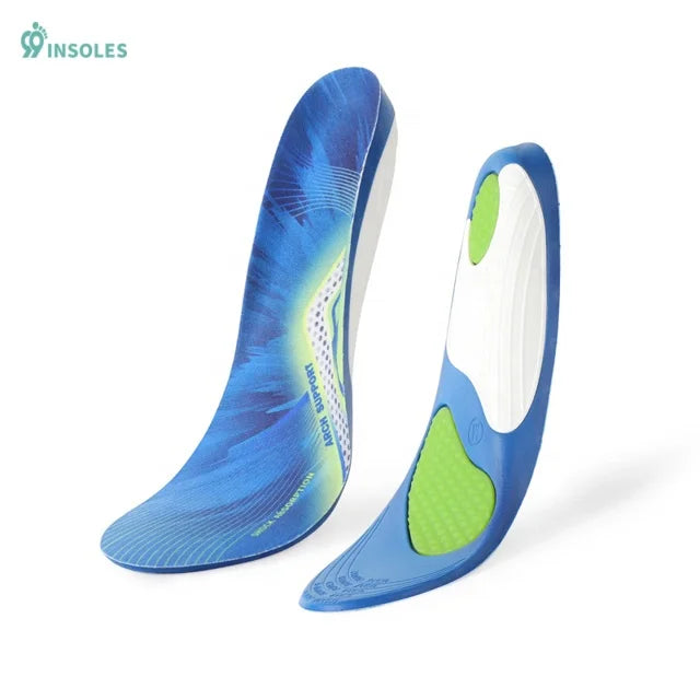 99insole Pu Light Weight Feet Pad Barefoot Flat Feet Insole Anti Sweat Front Foot Warm Functional Sport Comfort Insoles for Mens