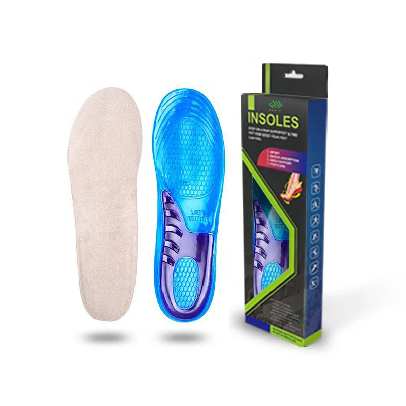 Silicone Gel Orthopedic Insoles – Arch Support & Shock Absorption for Heel and Foot Pain Relief