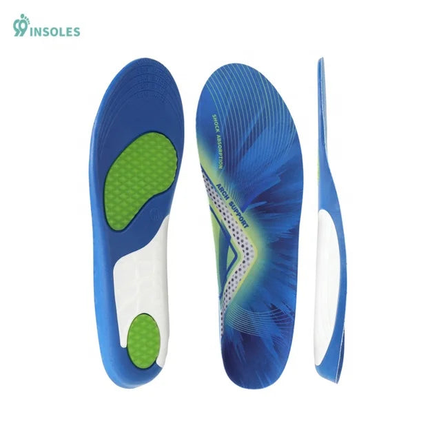 99insole Pu Light Weight Feet Pad Barefoot Flat Feet Insole Anti Sweat Front Foot Warm Functional Sport Comfort Insoles for Mens