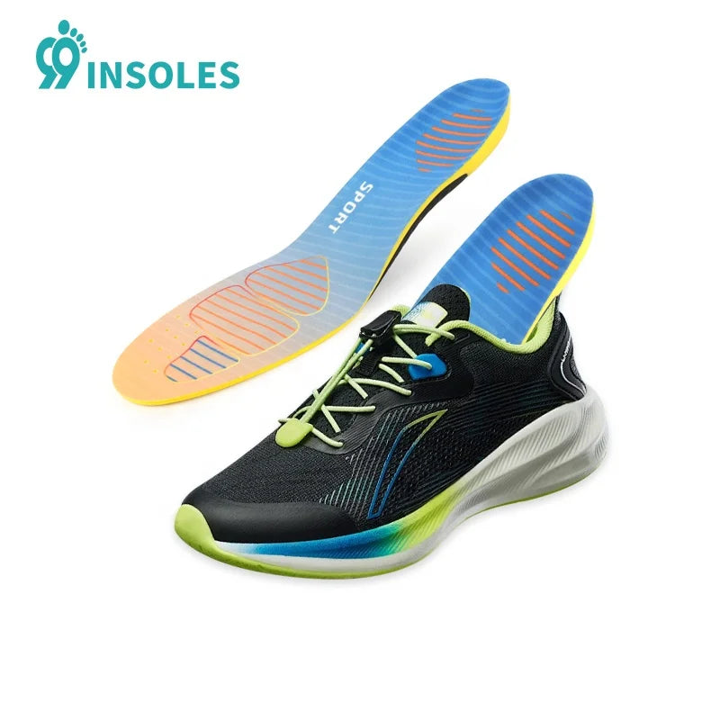 99insoles Plantar Fasciitis Shoe Inserts – Breathable PU Gel Athletic Insoles for Sports & Foot Pain Relief