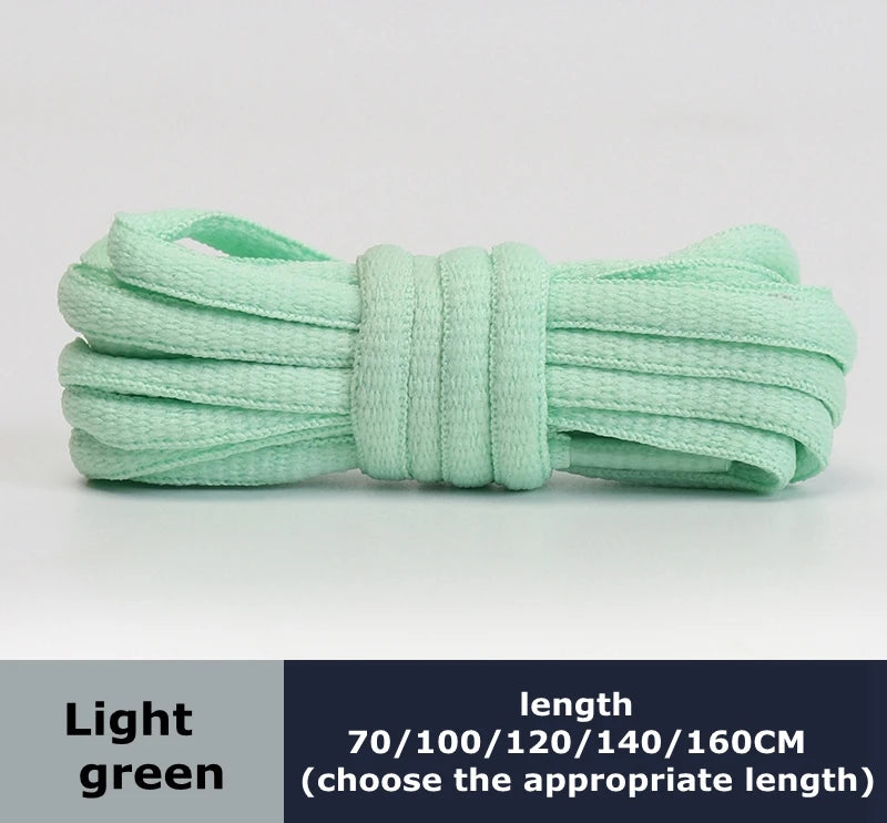 Men's And Women's Sports Shoelaces Color Flat Semicircular Shoelace Suitable For All Shoes Round Laces 23 Colors 1 Pair