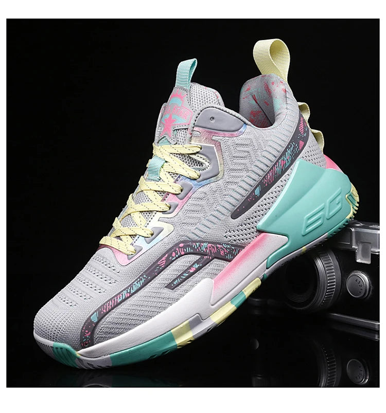 2025 Men’s Lightweight Basketball Shoes – Breathable High-Top Sneakers
