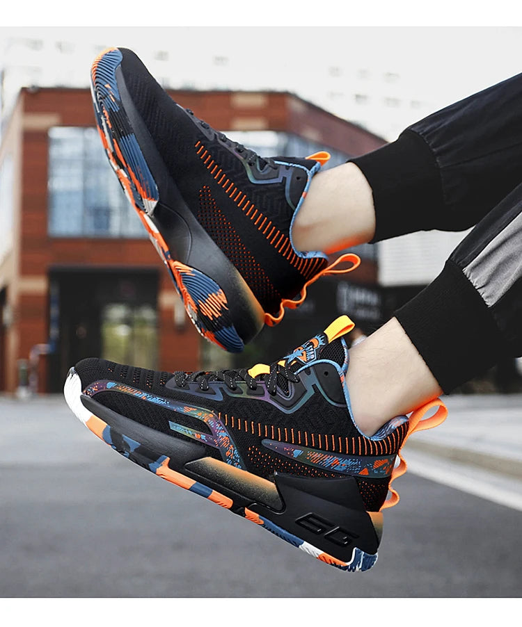 2025 Men’s Lightweight Basketball Shoes – Breathable High-Top Sneakers