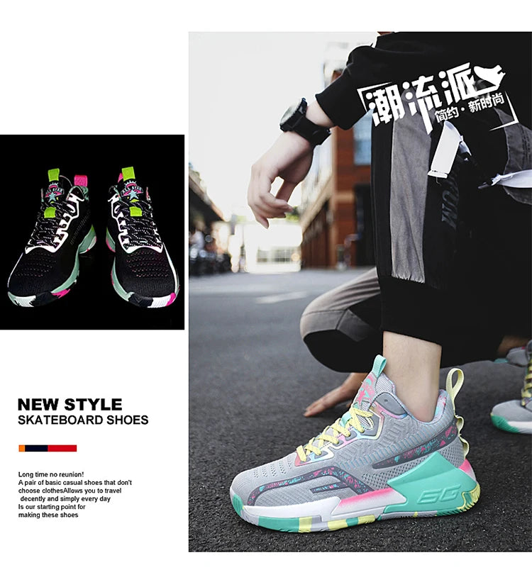 2025 Men’s Lightweight Basketball Shoes – Breathable High-Top Sneakers