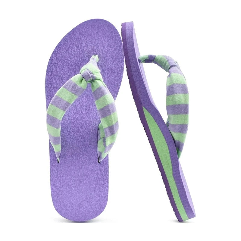 Flip Flops for Women with Arch Support Yoga Mat Comfortable Summer Beach Walking Thong Cushion Sandals Slip on Indoor Outdoor
