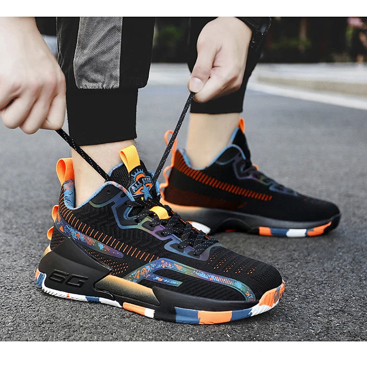 2025 Men’s Lightweight Basketball Shoes – Breathable High-Top Sneakers