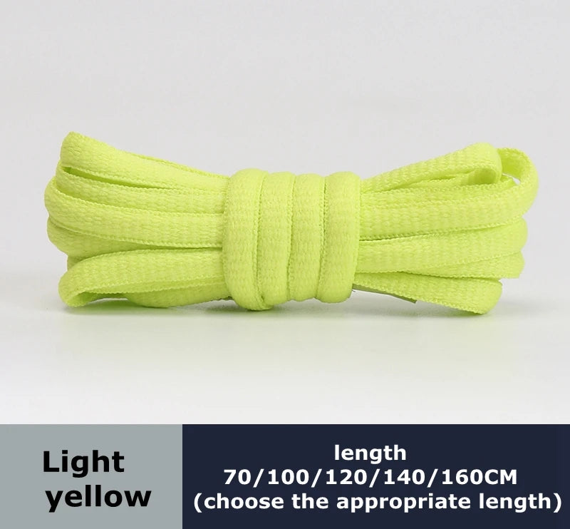 Men's And Women's Sports Shoelaces Color Flat Semicircular Shoelace Suitable For All Shoes Round Laces 23 Colors 1 Pair
