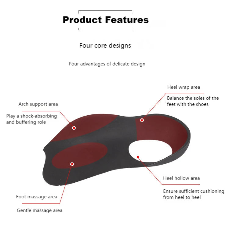 Orthopedic Insoles Orthotics Flat Foot Health Sole Pad For Shoes Insert Arch Support Pad For Feet Care Insoles Unisex 1 Pair
