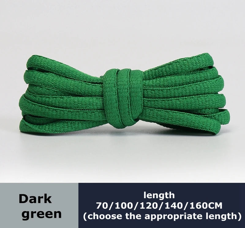 Men's And Women's Sports Shoelaces Color Flat Semicircular Shoelace Suitable For All Shoes Round Laces 23 Colors 1 Pair