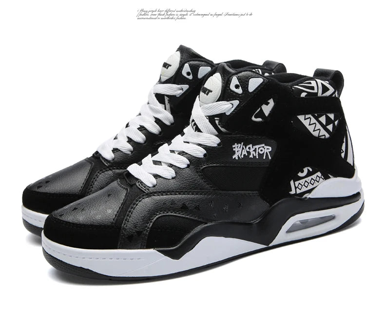 Mens Basketball Shoes Air Cushion Sports Shoes Outdoor Non-Slip Wearable Athletic Male Running Shoes Boys Sneakers