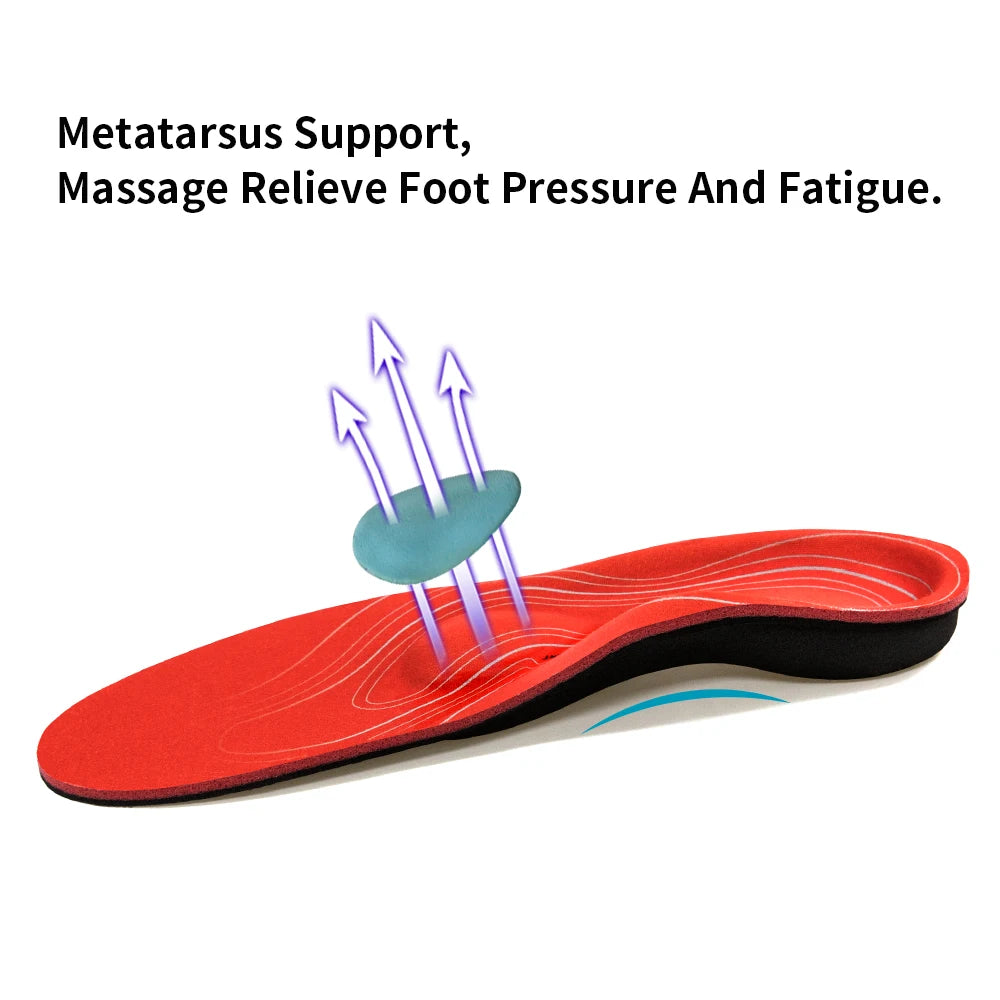 Orthotic Severe Flat Feet Insoles Arch Support Shoes Sole Insert Orthopedic Insoles Heel Pain Plantar Fasciitis Men Woman