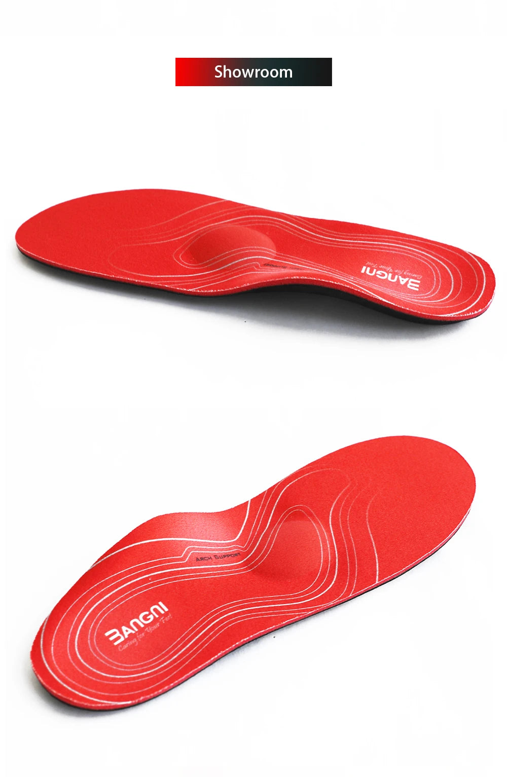 Orthotic Severe Flat Feet Insoles Arch Support Shoes Sole Insert Orthopedic Insoles Heel Pain Plantar Fasciitis Men Woman