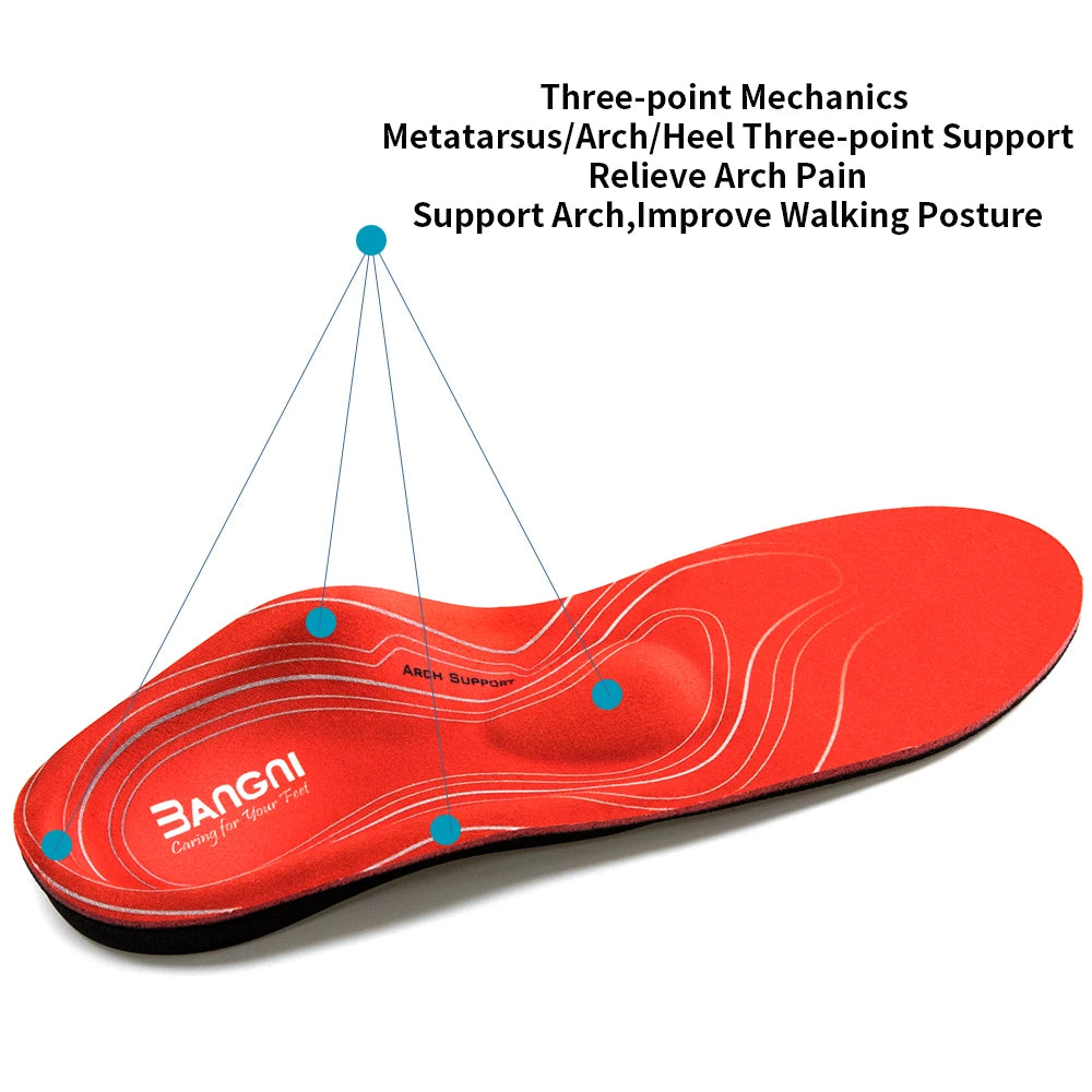 Orthotic Severe Flat Feet Insoles Arch Support Shoes Sole Insert Orthopedic Insoles Heel Pain Plantar Fasciitis Men Woman