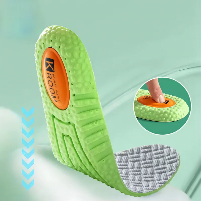 Sports Play Basketball Badminton Sweat Absorption Deodorant PU Insoles Wormwood Deodorizes with Fragrance