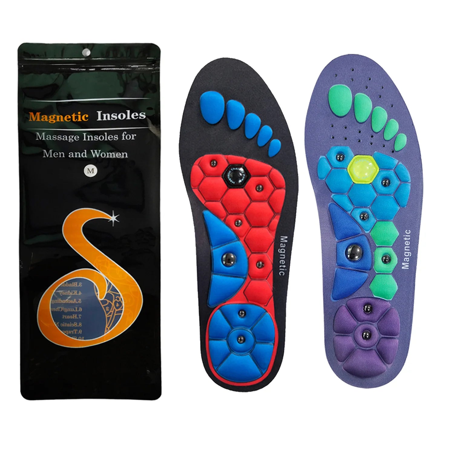 Magnetic Therapy Insoles – Arch Support, Shock-Absorbing & Breathable Inserts for Men & Women