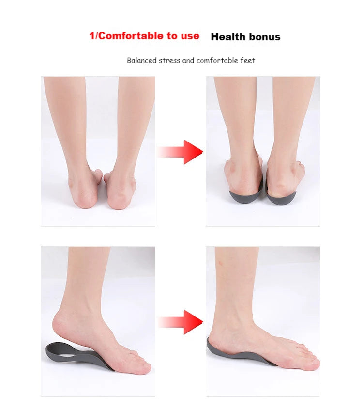 Orthopedic Insoles Orthotics Flat Foot Health Sole Pad For Shoes Insert Arch Support Pad For Feet Care Insoles Unisex 1 Pair