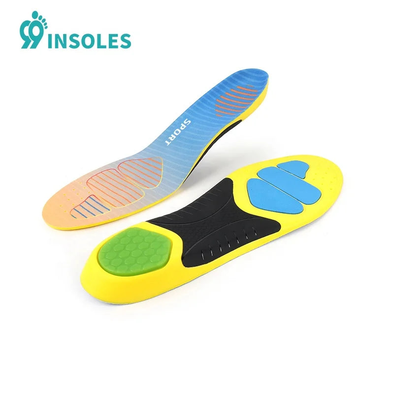 99insoles Plantar Fasciitis Shoe Inserts – Breathable PU Gel Athletic Insoles for Sports & Foot Pain Relief