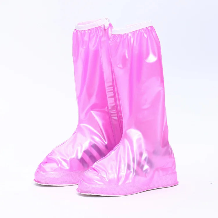 2025 New High tube Waterproof shoe Cover Long Length Slip-resistant Zipper Rain Boots Overshoes Waterproof Rainy Days Useful