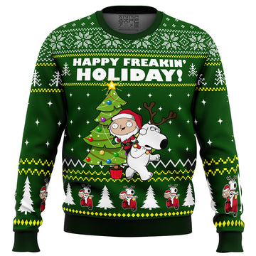 Happy Freakin Holidays Family Guy Ugly Christmas Sweater