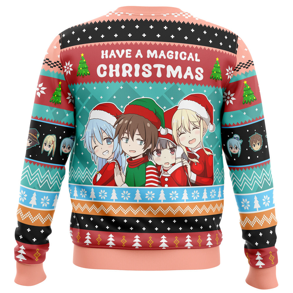 Have A Magical Christmas Konosuba Ugly Christmas Sweater