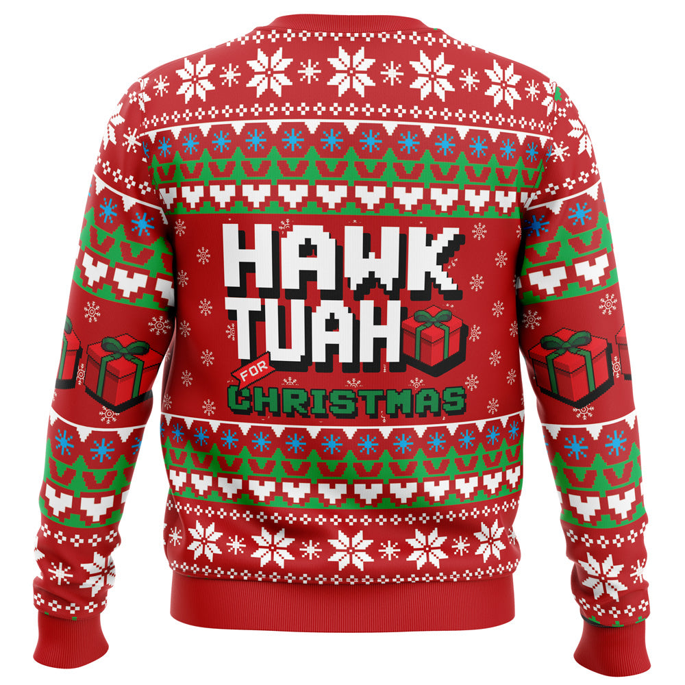 Hawk Tuah For Christmas Ugly Christmas Sweater