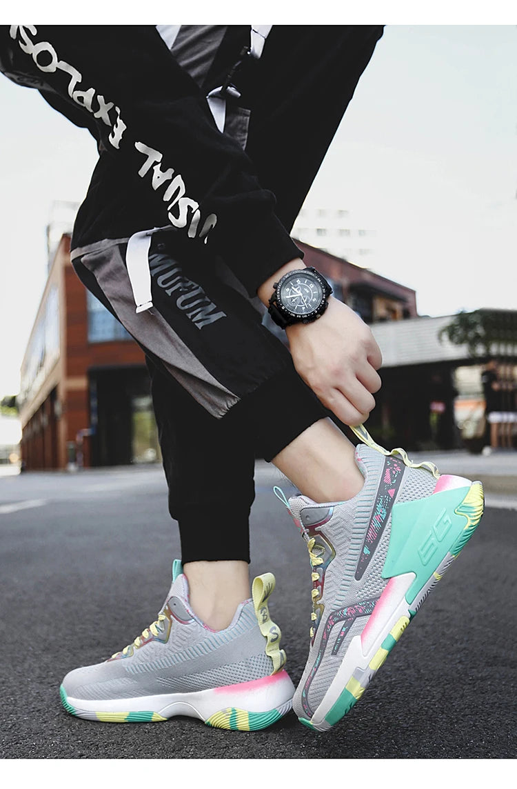 2025 Men’s Lightweight Basketball Shoes – Breathable High-Top Sneakers