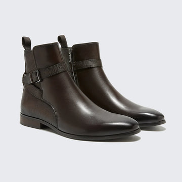 Handmade Slip on Leather Mens Chelsea Ankle Boots