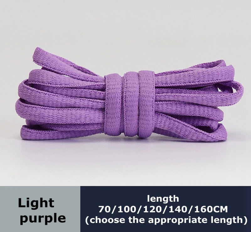 Men's And Women's Sports Shoelaces Color Flat Semicircular Shoelace Suitable For All Shoes Round Laces 23 Colors 1 Pair