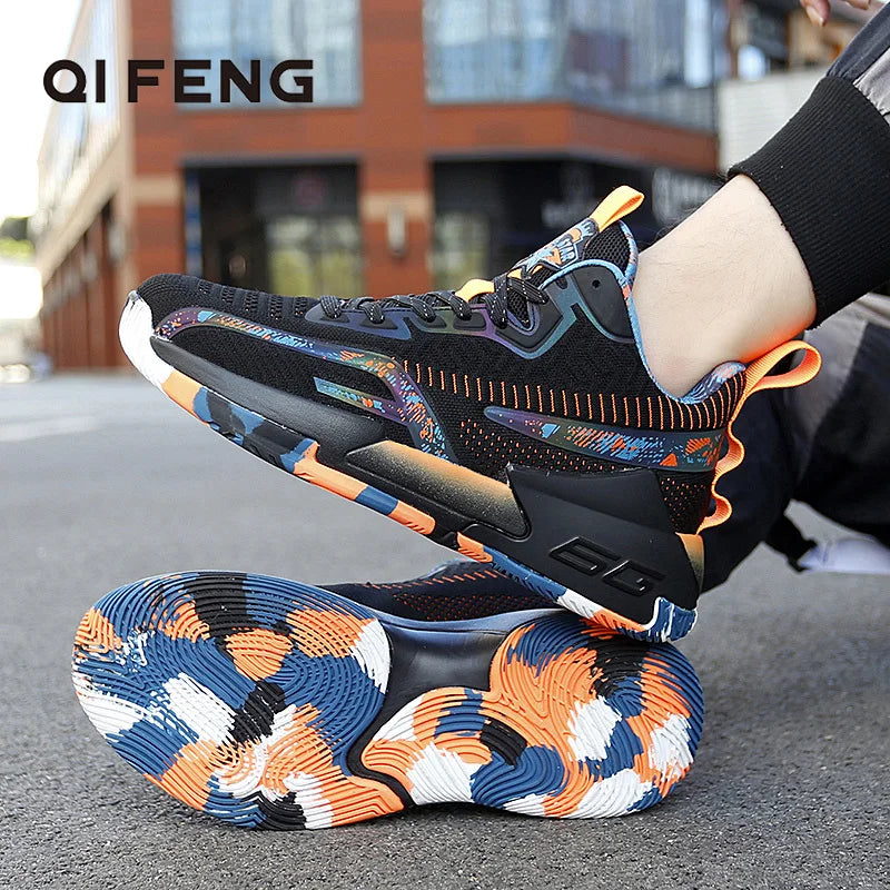 2025 Men’s Lightweight Basketball Shoes – Breathable High-Top Sneakers