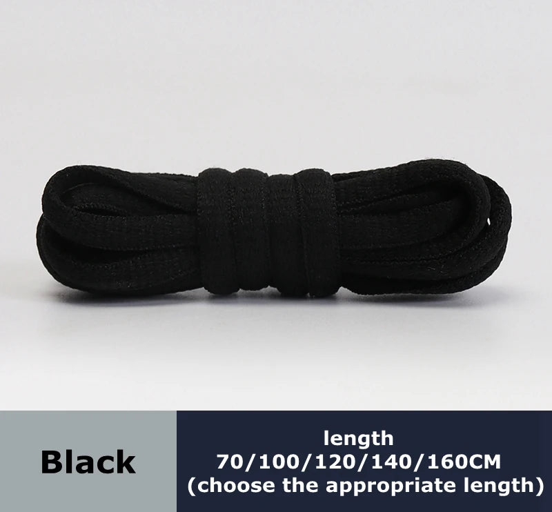 Men's And Women's Sports Shoelaces Color Flat Semicircular Shoelace Suitable For All Shoes Round Laces 23 Colors 1 Pair