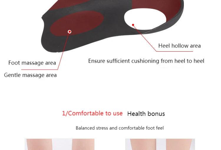 Orthopedic Insoles Orthotics Flat Foot Health Sole Pad For Shoes Insert Arch Support Pad For Feet Care Insoles Unisex 1 Pair