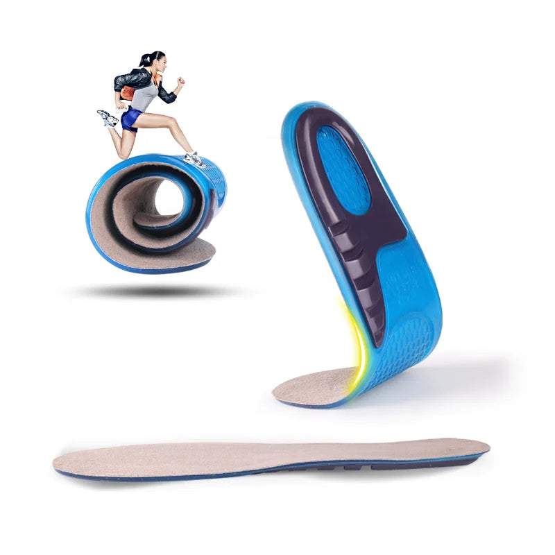 Silicone Gel Orthopedic Insoles – Arch Support & Shock Absorption for Heel and Foot Pain Relief